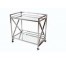 bar cart chrome Xsides with wh