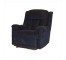 CHAIR-LAZYBOY-NAVY VELOUR