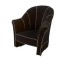 CHAIR-CLUB BLACK VELVET HOFFMA