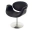 CHAIR-CLUB-BLK TULIP