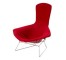 CHAIR-BIRD-RED WOOL