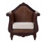 CHAIR-CLUB-DARK RATTAN-BEIGE C