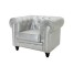 CHAIR-CLUB-SILVER CHESTERFIELD