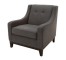 CHAIR-CLUB-GRAY FLANNEL-BLACK