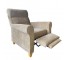 CHAIR-RECLINER-TAN CHENILLE-HI