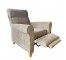 CHAIR-RECLINER-TAN CHENILLE-HI