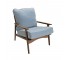 Wooden Arm chair w/cushions mc