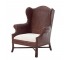CHAIR-WING-DARK RATTAN-ROLLED