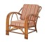 CHAIR-RATTAN W/FLORAL