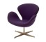 CHAIR-ARM-SWAN-PURPLE-CHROME B