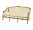 SOFA-75"-WHITE DAMASK-AN