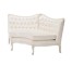 CHAIR-CORNER-TUFTED-WHT VINYL