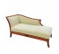 CHAISE-BIEDERMEIR W/BEIGE&WHIT