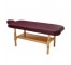 MASSAGE TABLE-NAT-BURGUNDY LEA