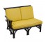 Settee-LAF Dark Bamboo-Yellow