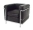 CHAIR-CLUB-BLK CORBU-PETITE