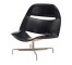 CHAIR-ARMLESS-BLK LEATH