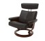 CHAIR-LOUNGE-BLK LEATHER