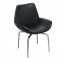 CHAIR-SWIVEL-BLACK LEATHER