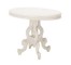 TABLE-OVAL PEDESTAL WHT