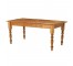 FARM TABLE-Natural Pine W/Turned Leg