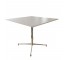 TABLE-DINING-WHT TOP/SLV
