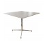 TABLE-DINING-WHT TOP/SLV