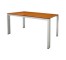 TABLE-DIN-CHERRY TOP-METAL LEG