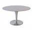 TABLE-50"ROUND-SILVER-PED BASE