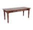 TABLE-WALNUT-2 DRAWER-TURNED L