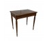 SIDE TABLE-Square W/Urn Leaf Detail & Brass Claw Feet