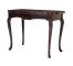 TABLE-CONSOLE-BURLED TOP W/WAL