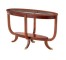 TABLE-CONSOLE-OVAL-GLASS TOP