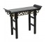 TABLE-CONSOLE-BLACK-GOLD CIRCL