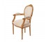 CHAIR-ARM-GLD FRAME-OVAL