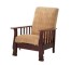 CHAIR-ARM MISSION DK OAK