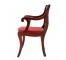 CHAIR-ARM-MAH W/RED UPH SE