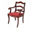 CHAIR-ARM-MAH W/RED UPH SE