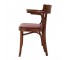 CHAIR-ARM-MAPLE W/RED VINYL SE