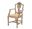 CHAIR-ARM-CREAM ANTIQUED H