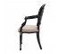 CHAIR-Arm W/Black Spider Back Frame W/Gold Accents-