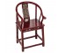 CHAIR-ARM-RED LACQ CHINESE