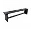 BENCH-DARK DISTRESSED WOOD