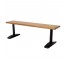 BENCH-GYM-60L-OAK-BLK T SUPPOR