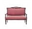 Settee-Mauve-Wood Frame-Wheels