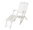 DECK CHAIR-WHITE-W/FOOT REST