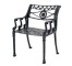 CHAIR-ARM-BLACK  METAL