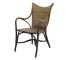 CHAIR-ARM-GREEN WICKER