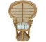 CHAIR-WICKER-PEACOCK-BLUE/WHT