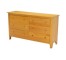 DRESSER-SET-CL MAPLE-6DR-HORIZ